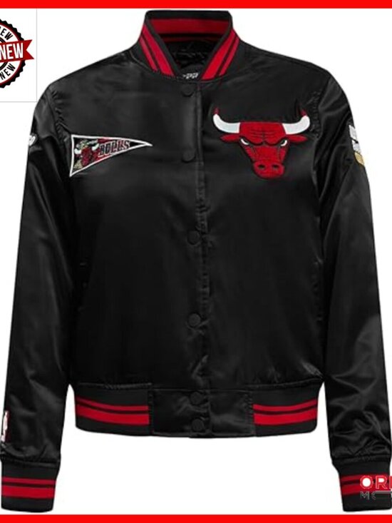 Jackets & Blazers - Women's NBA Retro Satin Jacket Long Sleeve Snap Closure Regular Fit